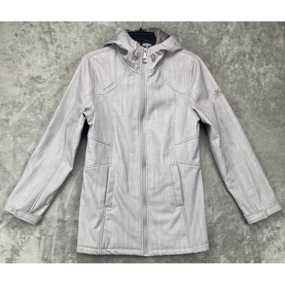 ZeroXposur Women's Full Zip Hoodie Jacket Gray Long Sleeve‎ Medium Sherpa Lined